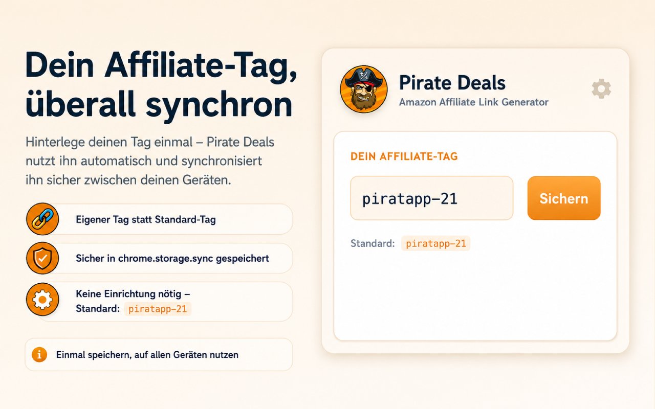 Dein Affiliate-Tag, überall synchron