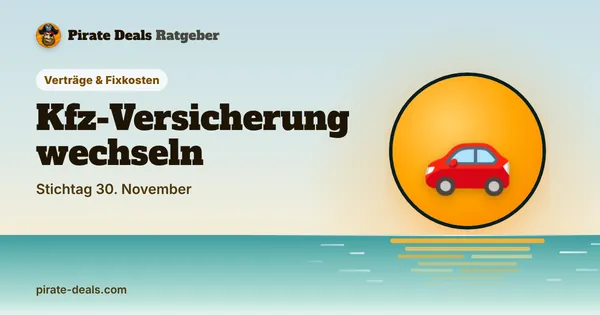 Titelbild: Kfz-Versicherung wechseln – Stichtag 30. November